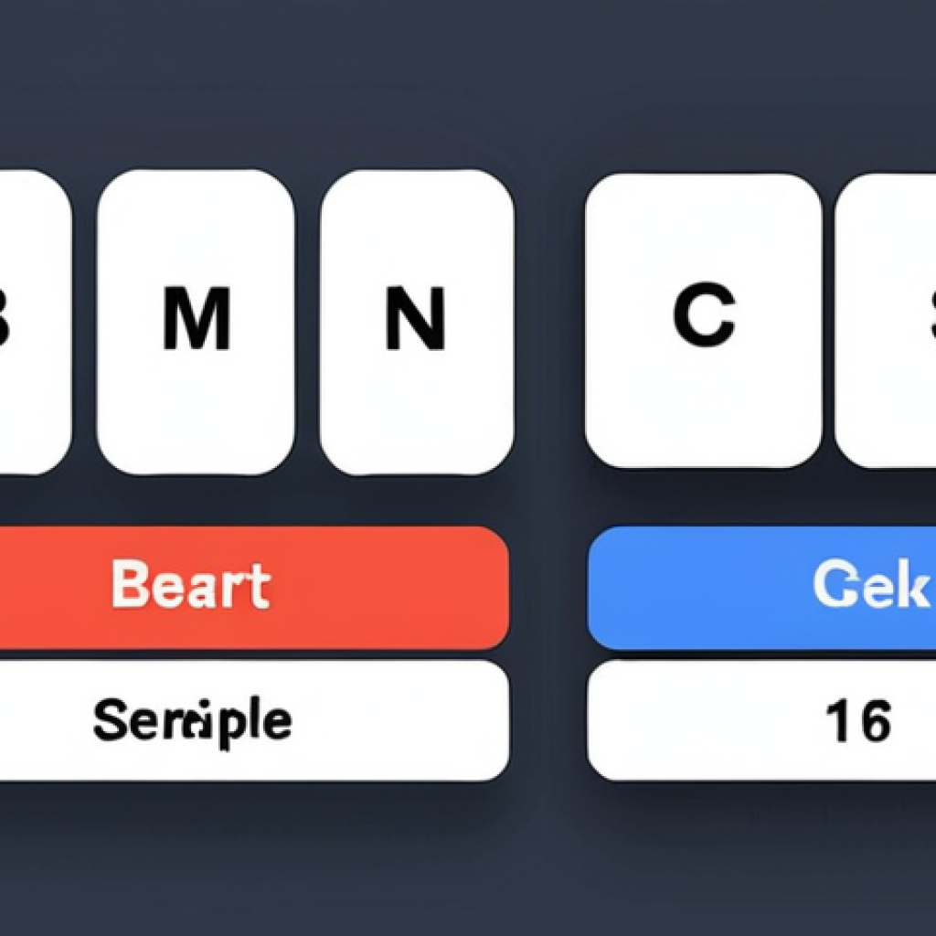 **OOCSS Button Component:** A clean and modular button component styled using OOCSS principles. Show a "btn" class with a primary color variation ("btn--primary") and a secondary color variation ("btn--secondary"). The design should be simple and modern, highlighting the separation of structure and appearance. Consider a Scandinavian design aesthetic with muted colors and clean lines.
