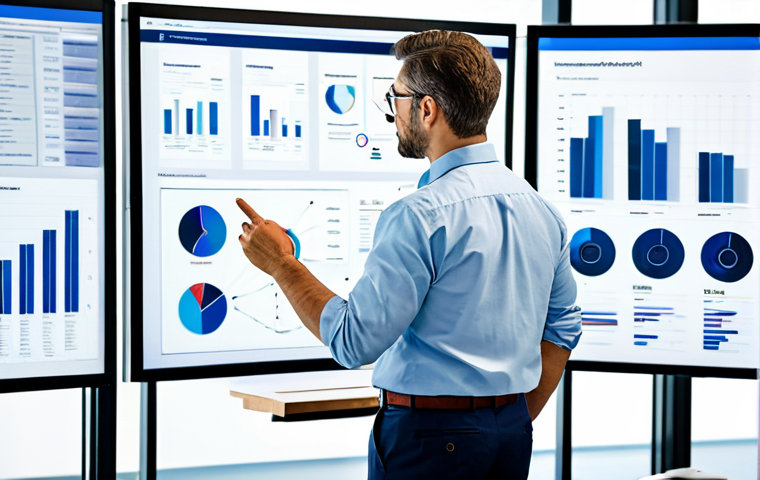 A professional software architect in a modest business casual shirt and trousers, standing in a brightly lit, modern office. The architect is observing a large digital display that visualizes an abstract, clean diagram with distinct, organized layers, symbolizing a structured software architecture and its foundational elements. The environment is minimalistic and tidy, reflecting order and clarity. Fully clothed, appropriate attire, safe for work, perfect anatomy, correct proportions, natural pose, well-formed hands, proper finger count, natural body proportions, professional photography, high quality, family-friendly, appropriate content.