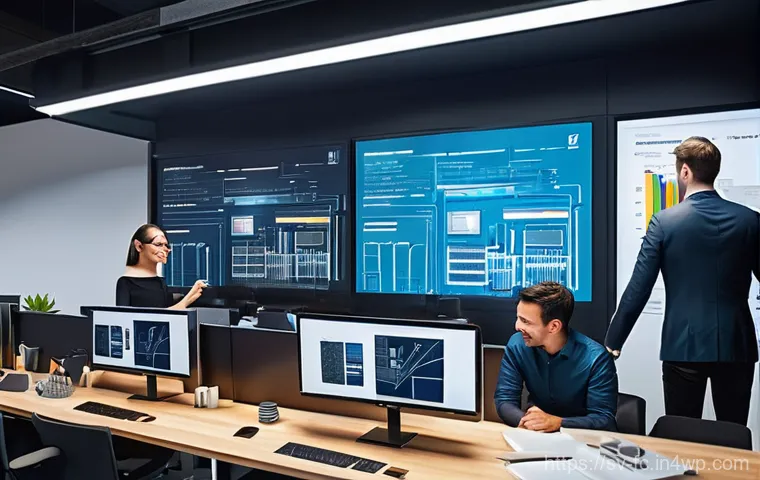 BEM과 Atomic CSS의 차이점 - **Prompt for BEM (Block, Element, Modifier):**
    "A diverse team of professional web developers, m...