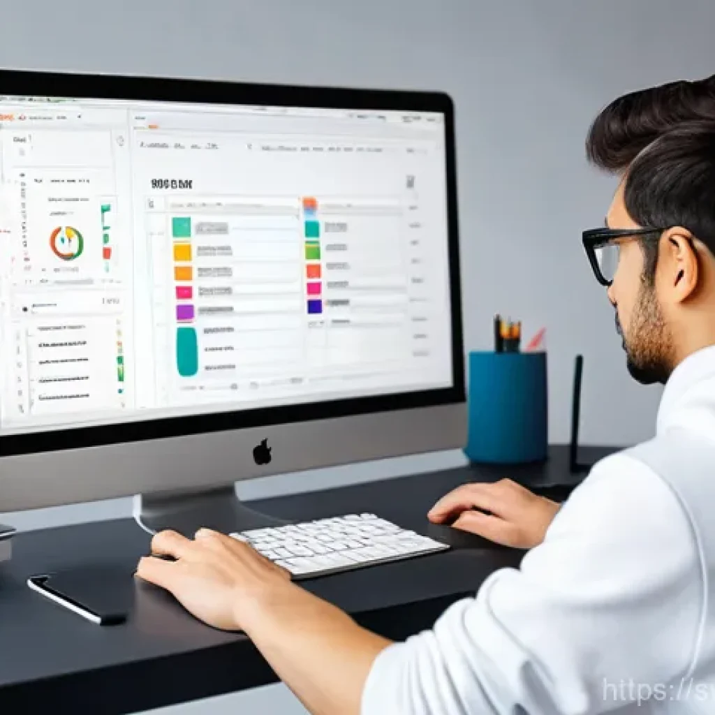 BEM과 ITCSS의 조합 전략 - Visualizing Modular Components with BEM**
    "A clean, minimalist workspace featuring a young, gend...