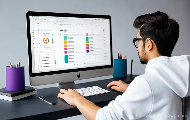 BEM과 ITCSS의 조합 전략 - Visualizing Modular Components with BEM**
    "A clean, minimalist workspace featuring a young, gend...