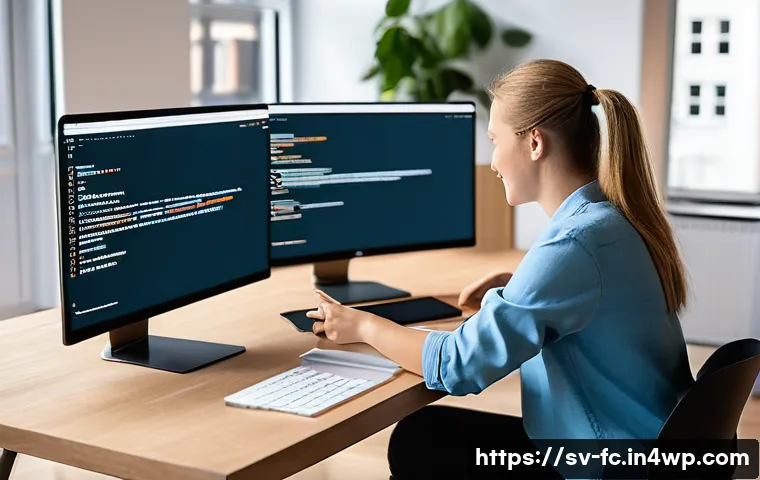 BEM의 확장성과 유연성 - A modern web development workspace showing a Swedish software team collaborating on CSS architecture...
